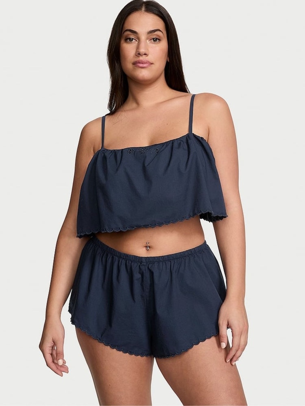Victoria’s Secret Navy Eyelet Cami Set